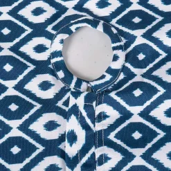 Blue Ikat Outdoor Tablecloth with Zipper