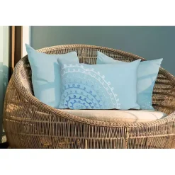 Blue Lamontage Swirl Outdoor Lumbar Pillow