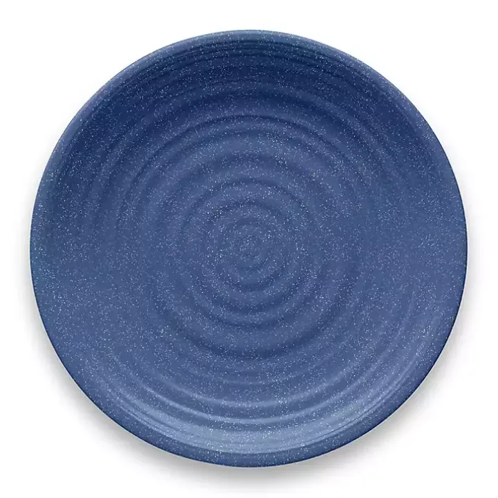Blue Madden Melamine Dinner Plates, Set of 6