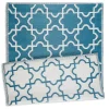 Blue Moroccan Trellis Outdoor Area Rug, 4x6