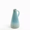 Blue Ombre Ceramic Jug Vase, 10 in.