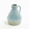 Blue Ombre Ceramic Jug Vase, 6 in.
