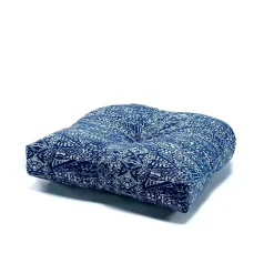 Blue Patterned Outdoor Chair Cushion