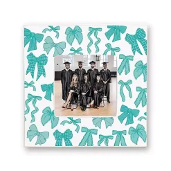 Blue Preppy Bows Picture Frame