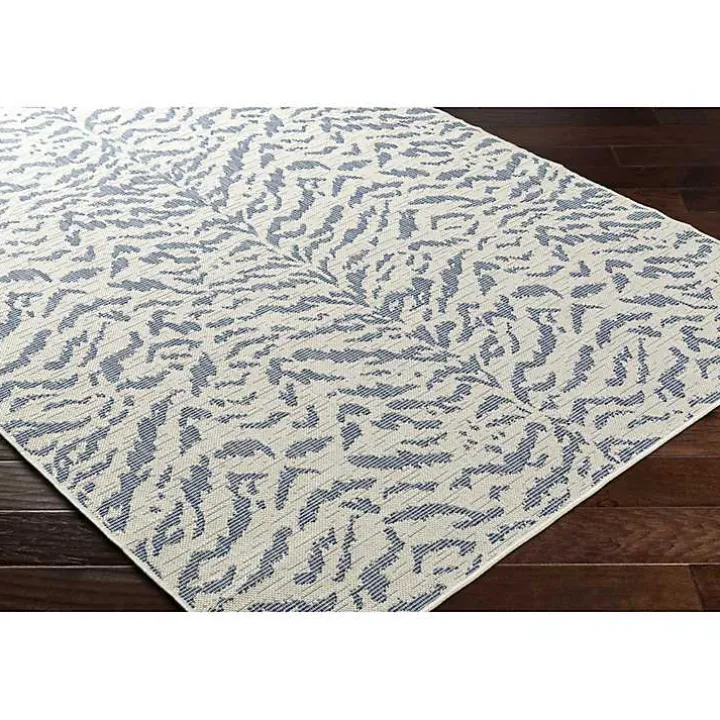 Blue Ravello Outdoor Rug, 7x10