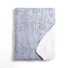 Blue Reversible Sherpa Throw