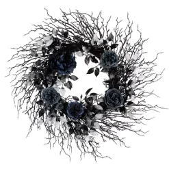 Blue Roses and Deadwood Wreath