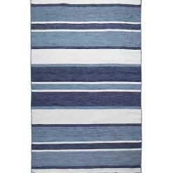Blue Shades Striped Indoor/Outdoor Area Rug, 7x9