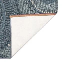 Blue Spheres Indoor/Outdoor Runner, 1x4