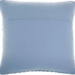 Blue Textured Stripes Pillow