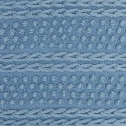 Blue Textured Stripes Pillow