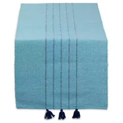 Blue Thera Stripe Table Runner