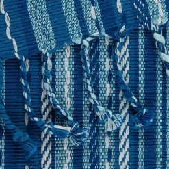 Blue Tonal Stripe Table Runner
