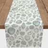 Blue Vintage Seashells Table Runner, 72 in.