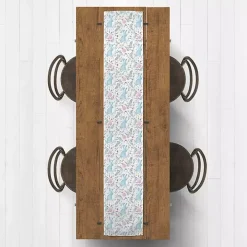 Blue Watercolor Rabbit Table Runner, 90 in.