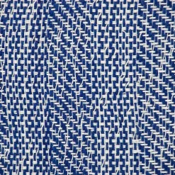 Blue Woven Pom Pom Pillow