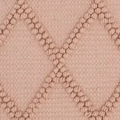 Blush Diamond Lattice Throw Pillow