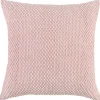 Blush Woven Nubby Pillow
