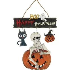 Boo Happy Halloween Wall Sign