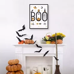 Boo Spooky Icons Halloween Wall Plaque