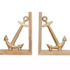 Brass Anchor Bookends, Set of 2