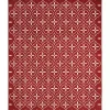 Brick & Ivory Quatrefoil Indoor/Outdoor Rug, 8x10