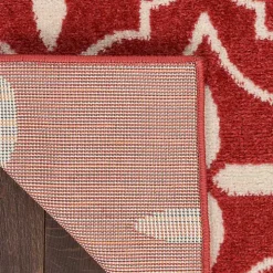 Brick & Ivory Quatrefoil Indoor/Outdoor Rug, 5x7