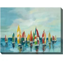 Bright Sails Outdoor Canvas Art Print