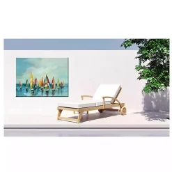 Bright Sails Outdoor Canvas Art Print