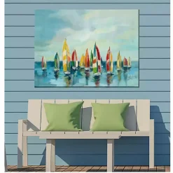 Bright Sails Outdoor Canvas Art Print