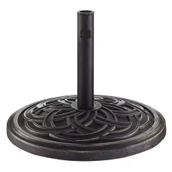 Bronze Medallion Round Umbrella Base