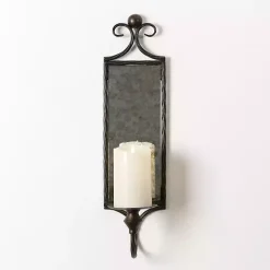 Bronze Rustic Glass Wall Sconce