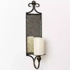 Bronze Rustic Glass Wall Sconce