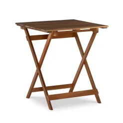 Brown Acacia Wood 3-pc. Bistro Set