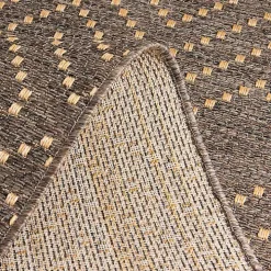 Brown Adelaide Diamond Outdoor Area Rug, 5x7
