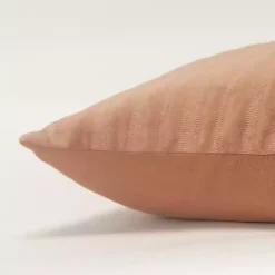 Brown Asymmetrical Stripe Lumbar Pillow