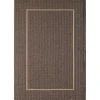 Brown Bordered Outdoor Area Rug, 6x9