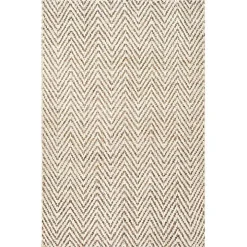 Brown Chevron Valen Area Rug, 5x8