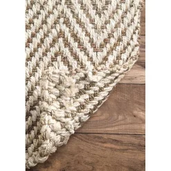 Brown Chevron Valen Area Rug, 5x8