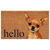 Brown Chihuahua Hello Doormat