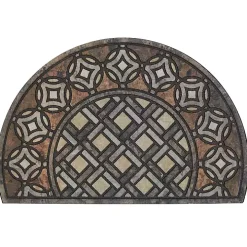 Brown Deco Tile Slice Doormat