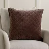 Brown Diamond Velvet Pillow