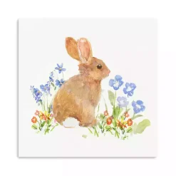 Brown Easter Bunny Canvas Art Print