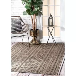 Brown Jamie Outdoor Area Rug, 5x7