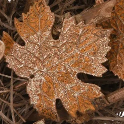 Brown Maple Leaves Wreath