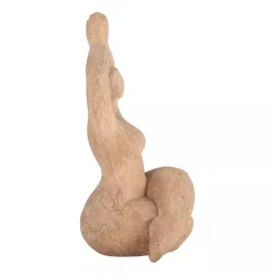 Brown Resin Namaste Female Yoga Figurine