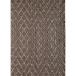 Brown Santorini Trellis Outdoor Area Rug, 7x9
