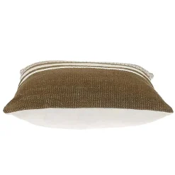 Brown Transitional Stripe Pillow