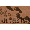 Brown Wipe Your Paws Doormat