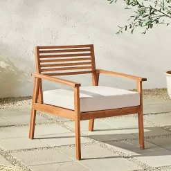 Brown Zane Outdoor Club Chair